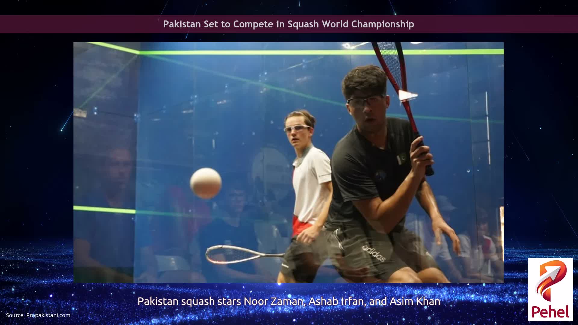 Pakistan Set to Compete in Squash World Championship