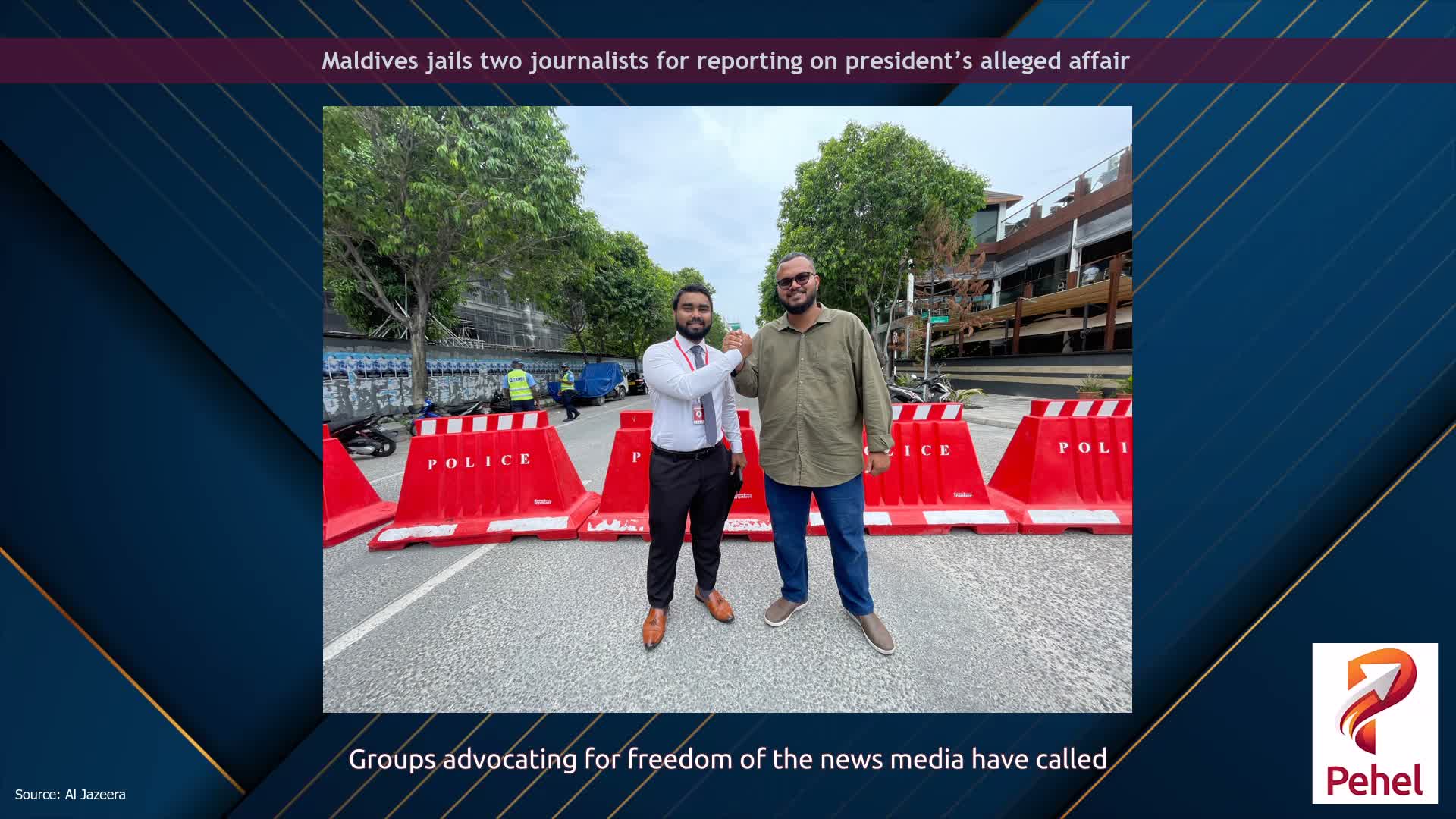 Maldives jails two journalists for reporting on president’s alleged affair