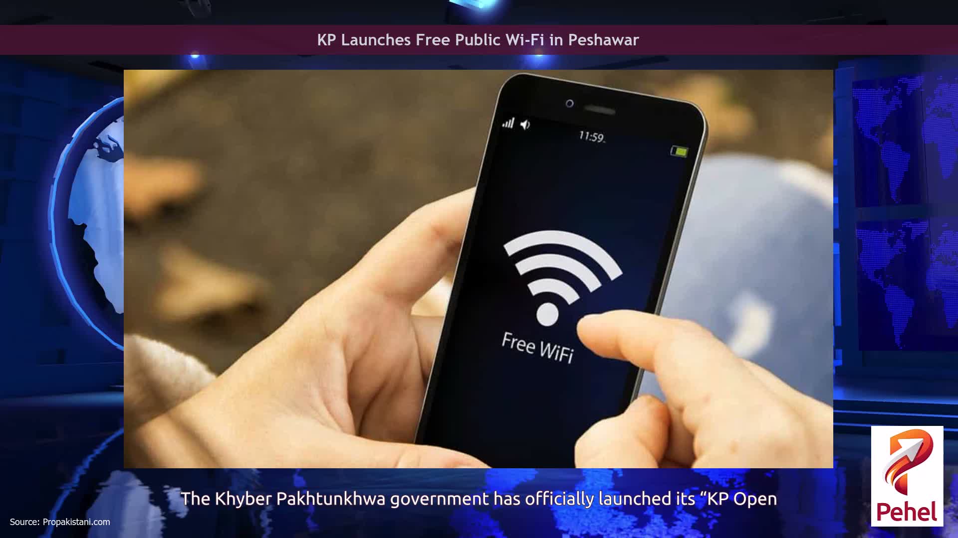 KP Launches Free Public Wi-Fi in Peshawar