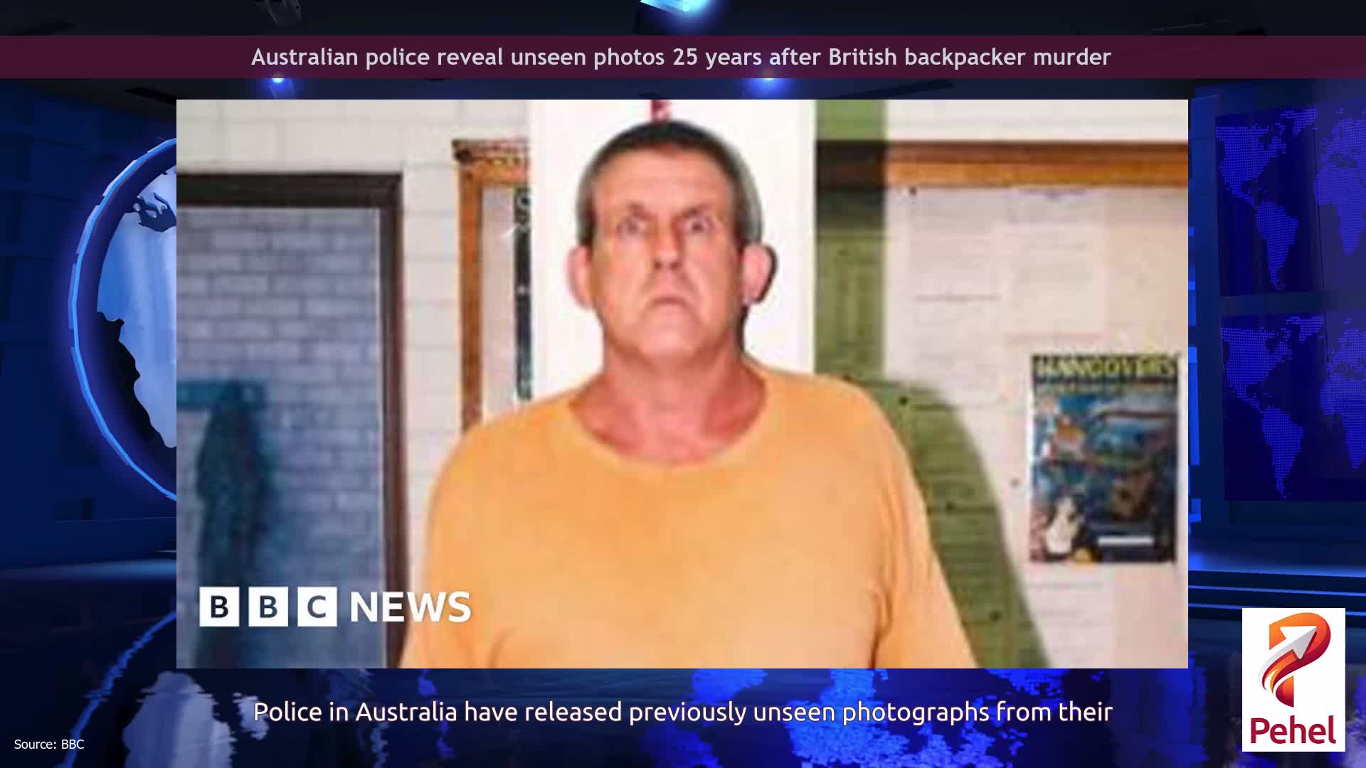 Australian police reveal unseen photos 25 years after British backpacker murder