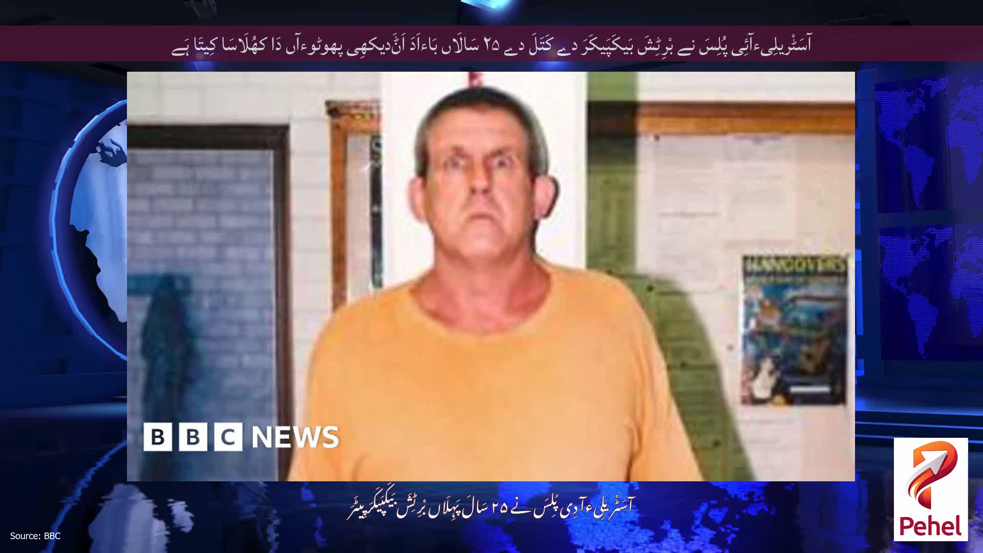 آسَٹْریلِیءآئِی پُلِسَ نے بْرِٹِشَ بَیکَپَیکَرَ دے کَتَلَ دے ۲۵ سَالَاں بَاءاَدَ اَݨَدیکھِی پھوٹوءآں دَا کھُلَاسَا کِیتَا ہَے