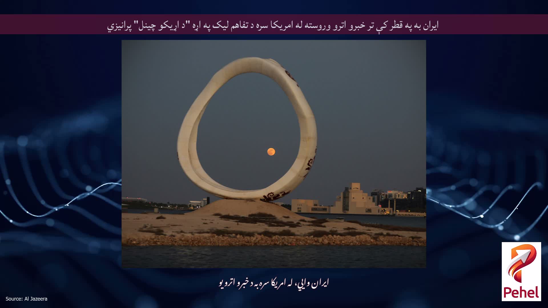 ایران به په قطر کې تر خبرو اترو وروسته له امریکا سره د تفاهم لیک په اړه "د اړیکو چینل" پرانیزي