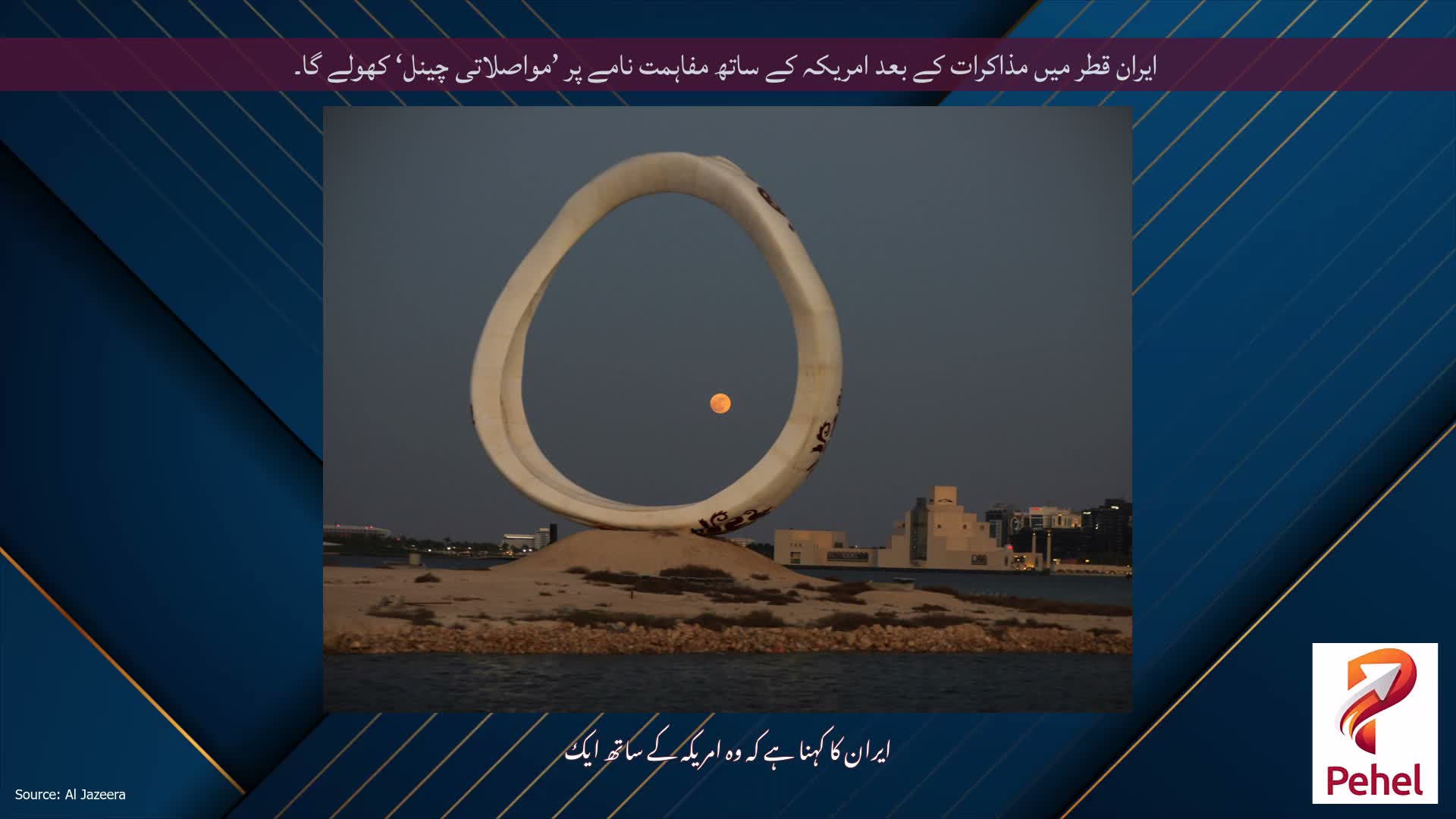ایران قطر میں مذاکرات کے بعد امریکہ کے ساتھ مفاہمت نامے پر ’مواصلاتی چینل‘ کھولے گا۔