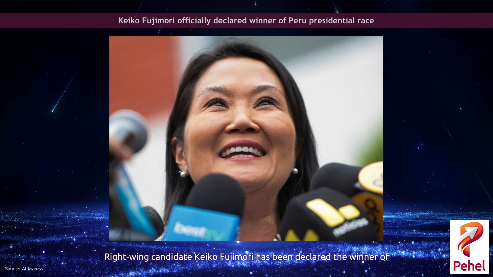 Keiko Fujimori officially declared winner of Peru presidential race