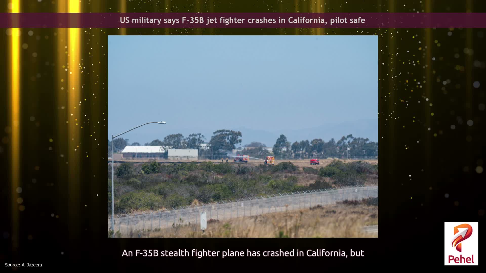 US military says F-35B jet fighter crashes in California, pilot safe