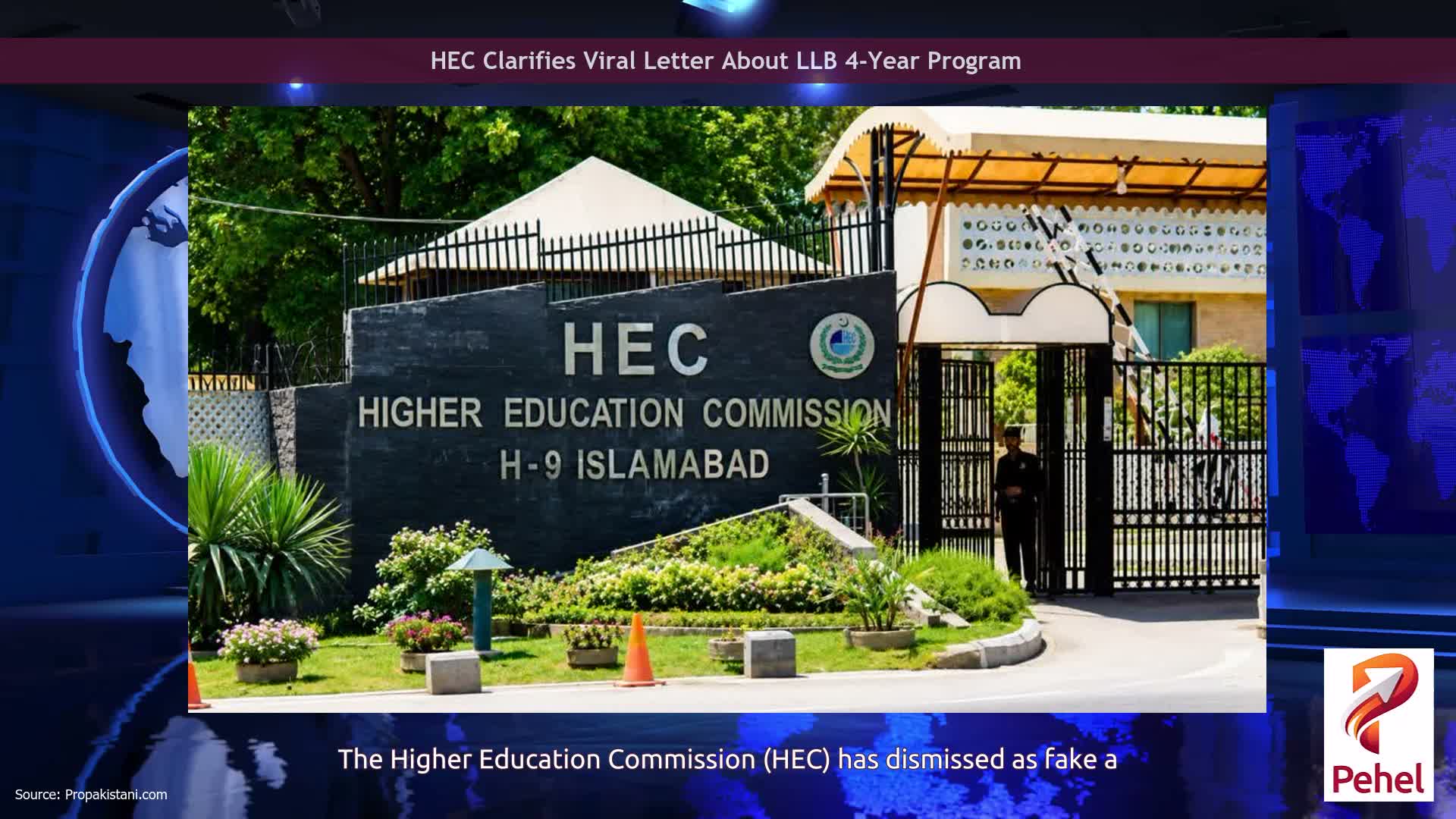 HEC Clarifies Viral Letter About LLB 4-Year Program