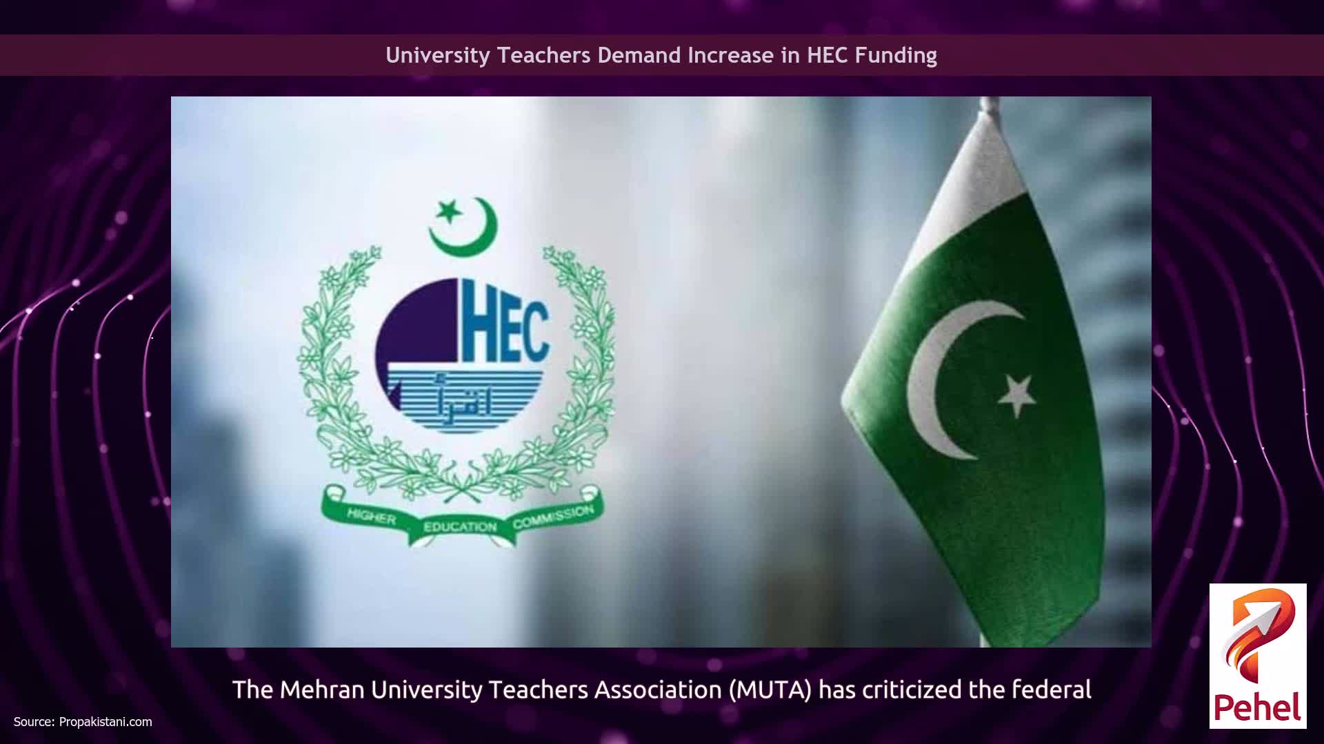 University Teachers Demand Increase in HEC Funding