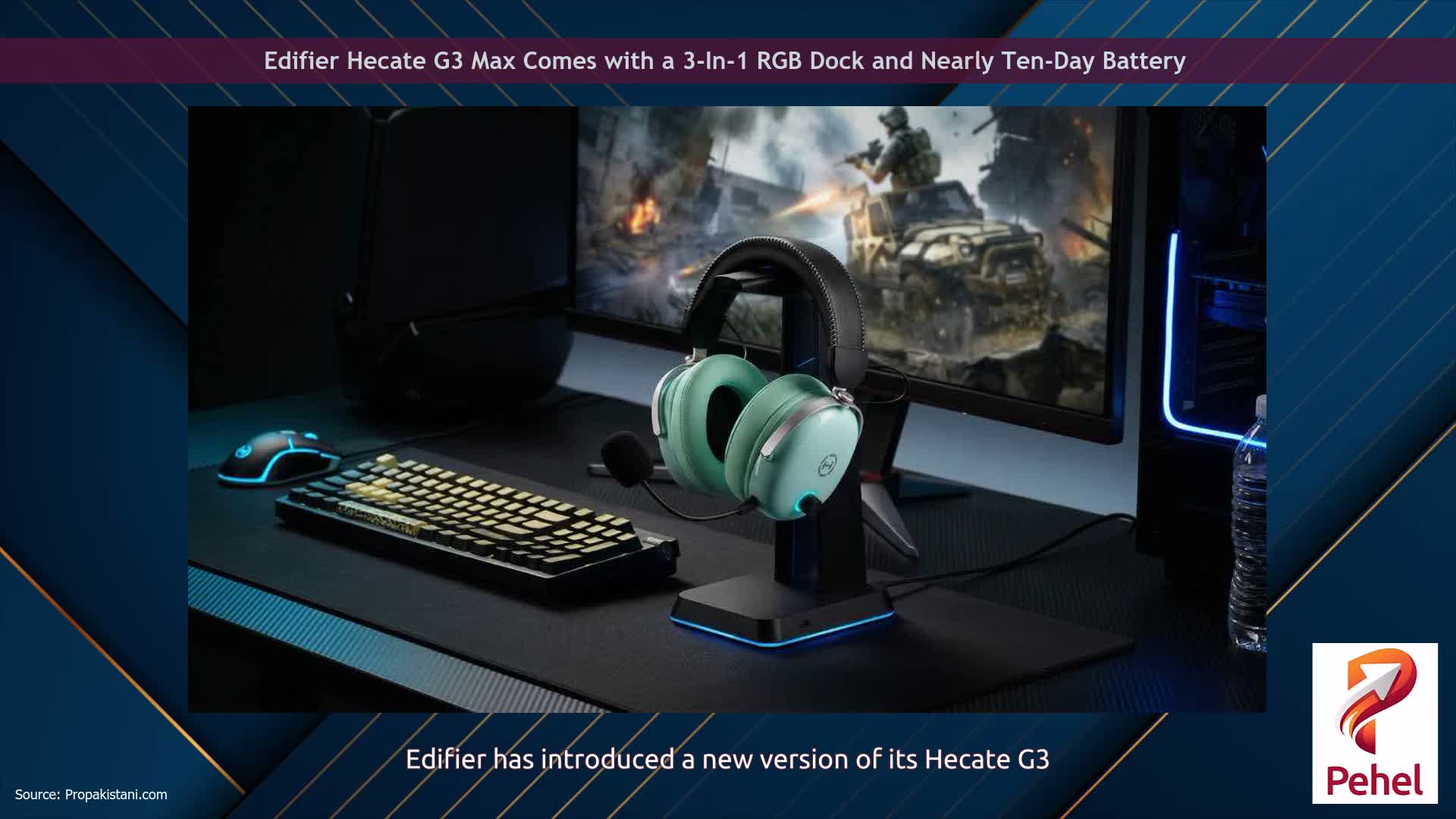 Edifier Hecate G3 Max Comes with a 3-In-1 RGB Dock and Nearly Ten-Day Battery