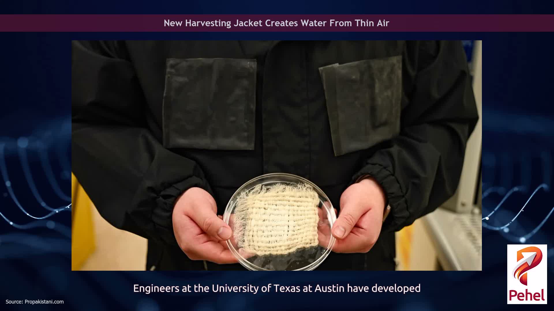 New Harvesting Jacket Creates Water From Thin Air