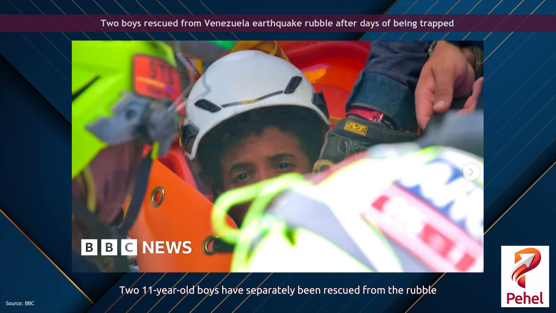Two boys rescued from Venezuela earthquake rubble after days of being trapped