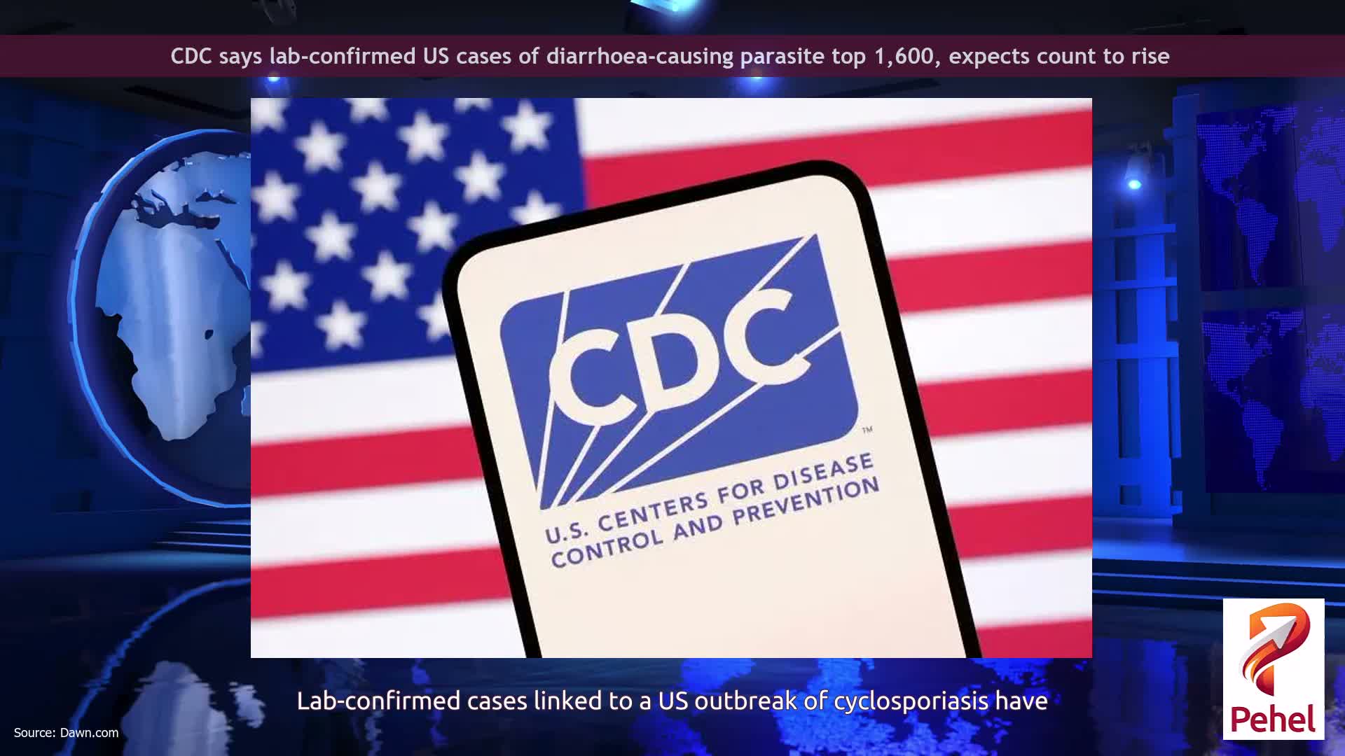 CDC says lab-confirmed US cases of diarrhoea-causing parasite top 1,600, expects count to rise