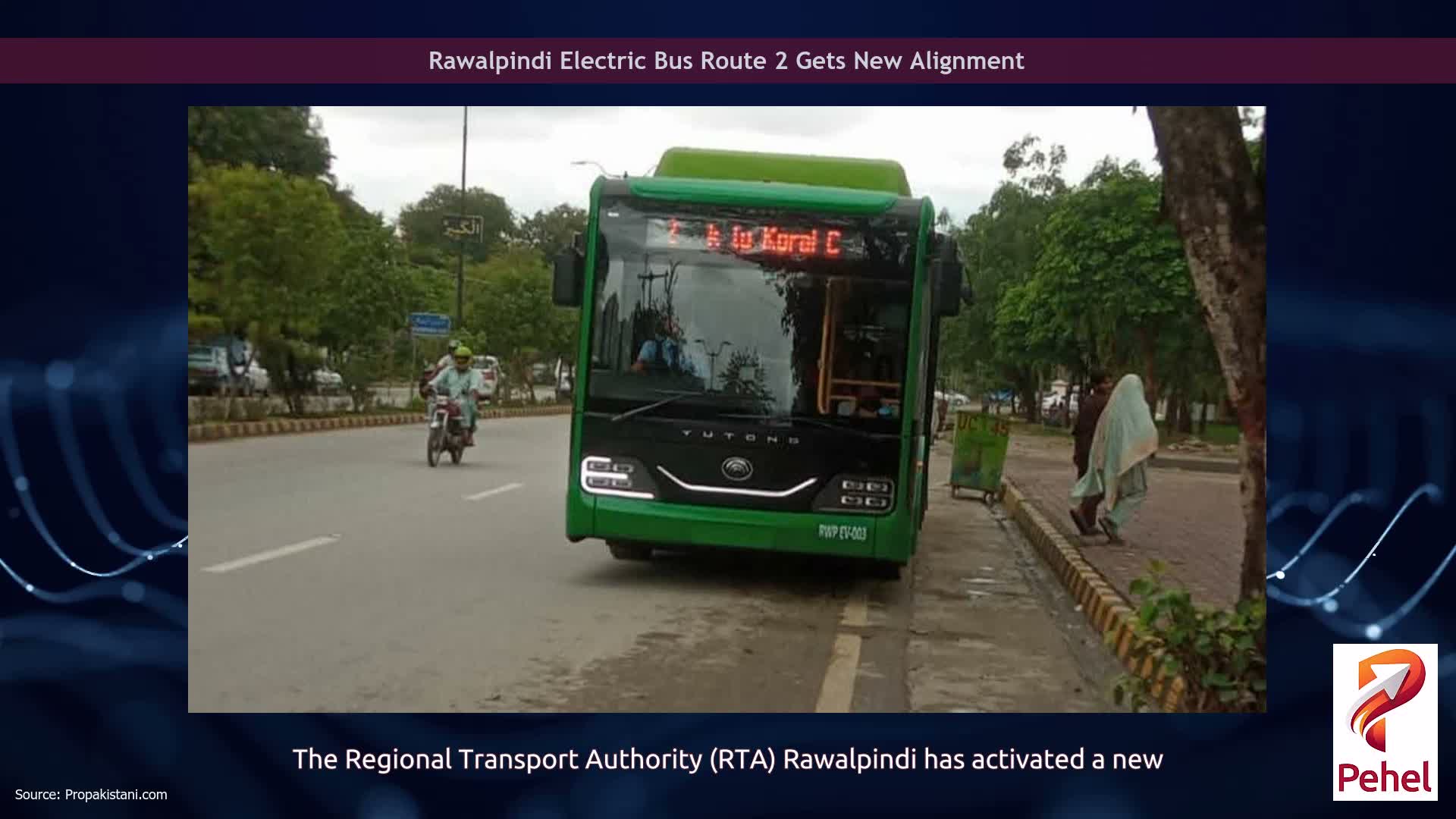 Rawalpindi Electric Bus Route 2 Gets New Alignment
