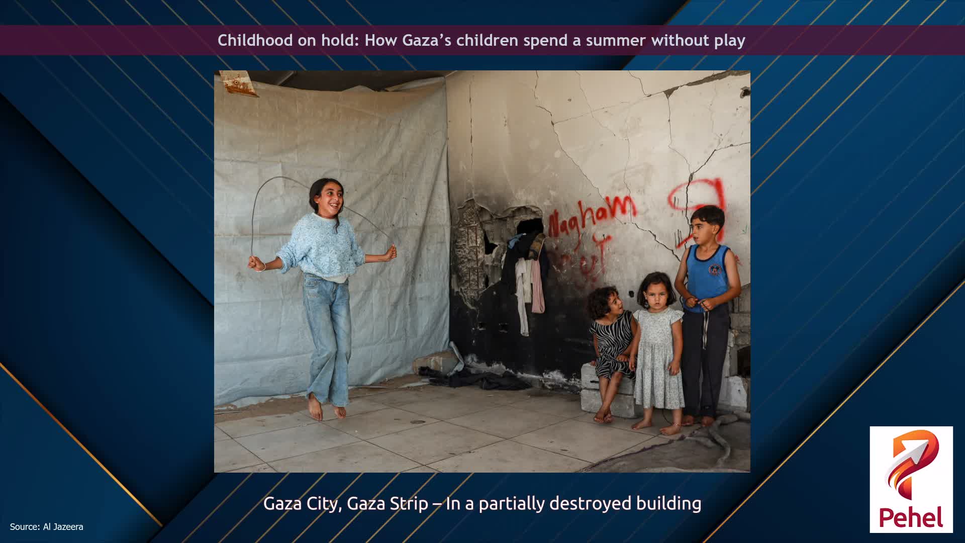 Childhood on hold: How Gaza’s children spend a summer without play