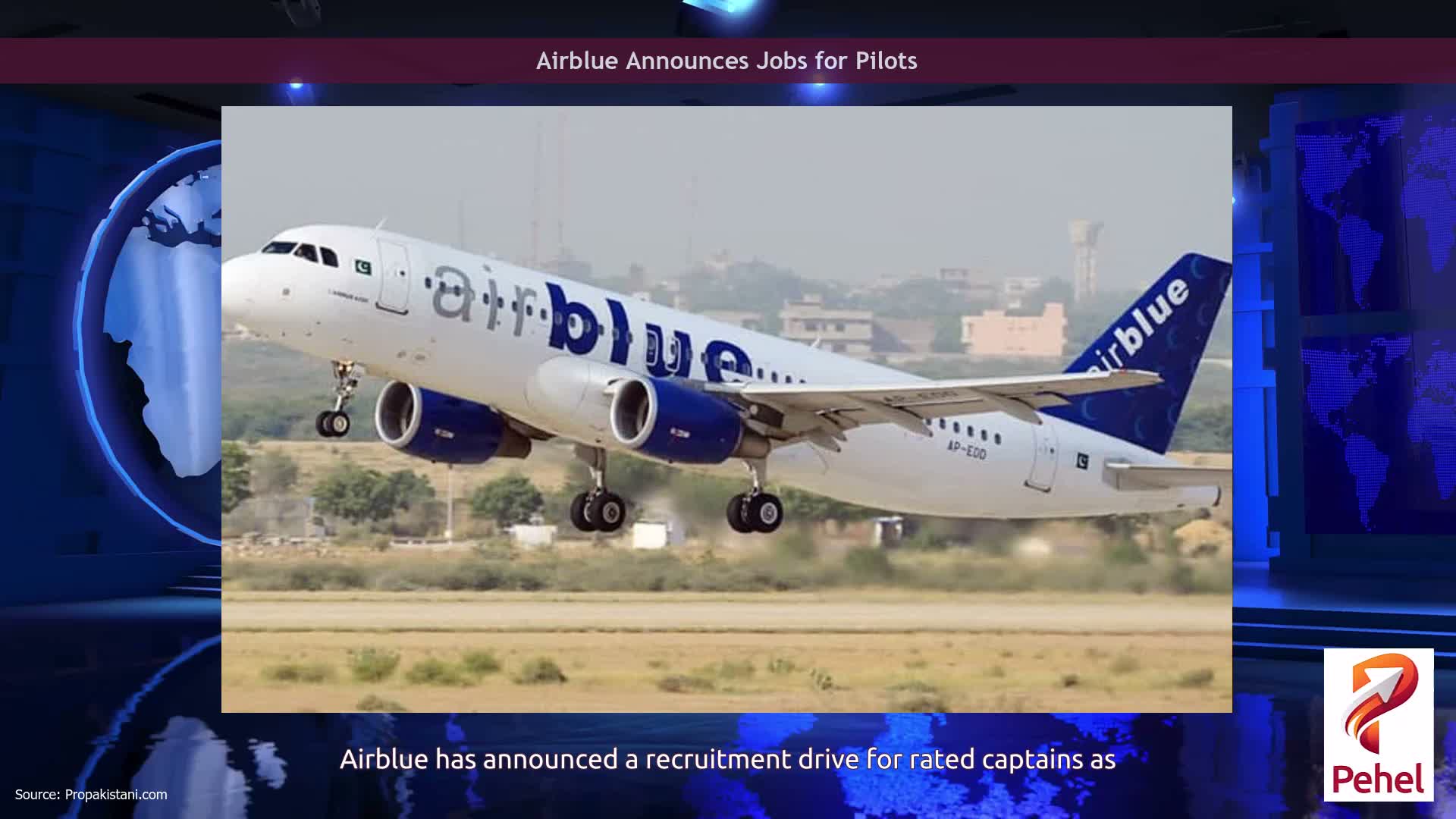 Airblue Announces Jobs for Pilots