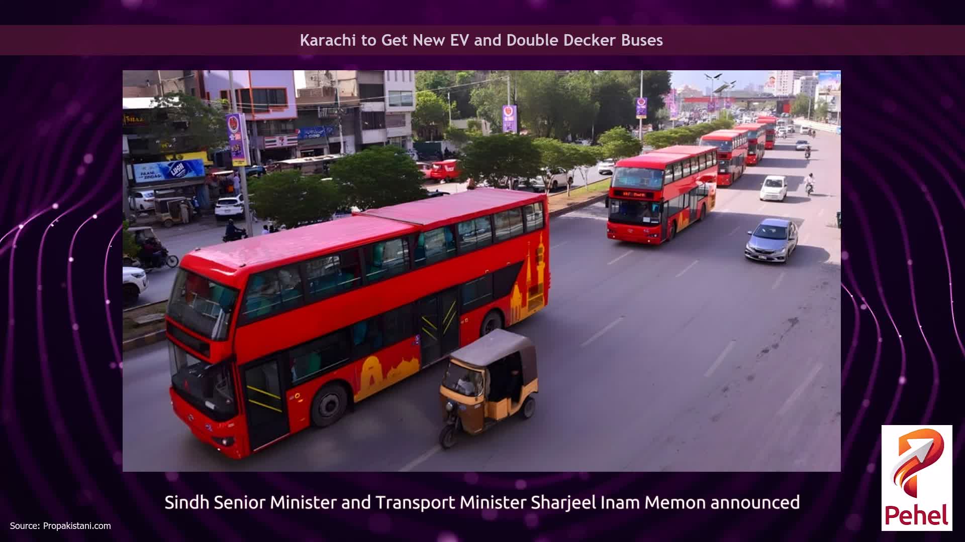 Karachi to Get New EV and Double Decker Buses