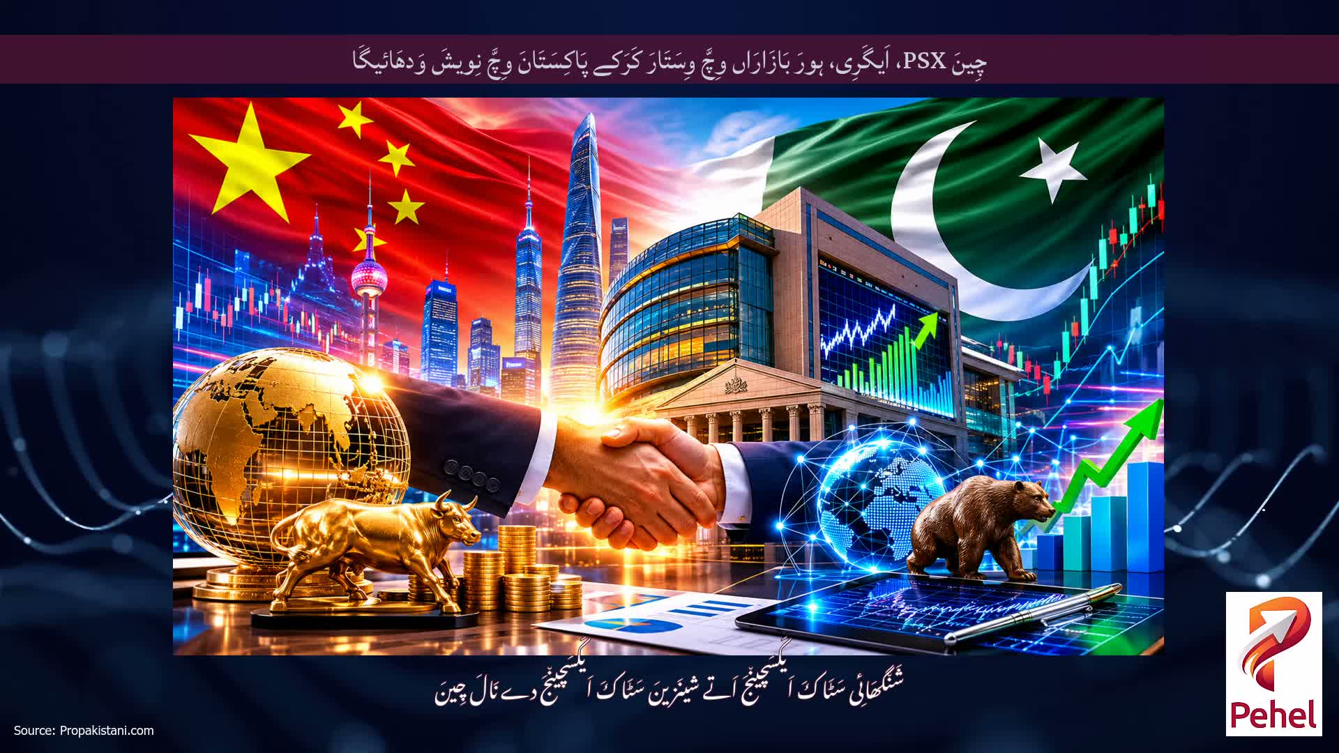 چِینَ PSX، اَیگَرِی، ہورَ بَازَارَاں وِچَّ وِسَتَارَ کَرَکے پَاکِسَتَانَ وِچَّ نِویشَ وَدھَائیگَا