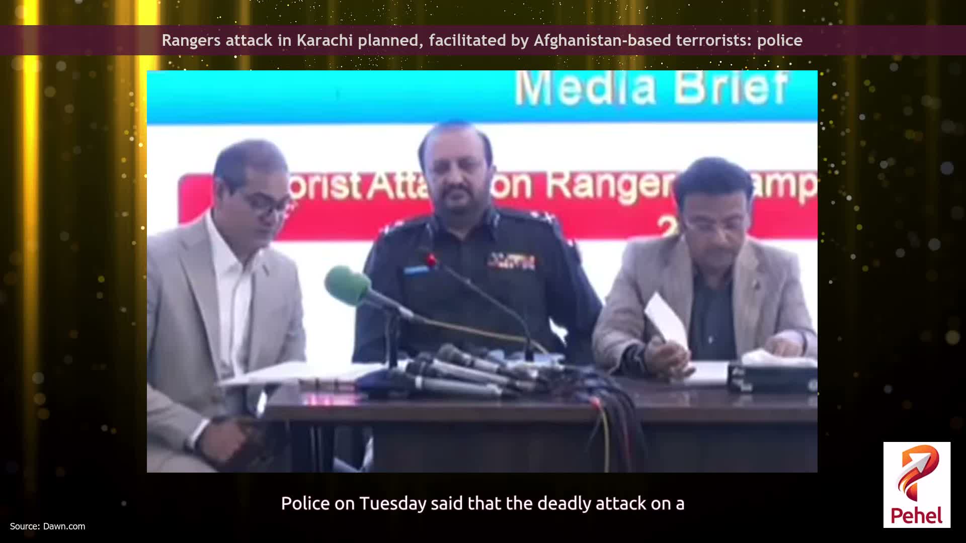 Rangers attack in Karachi planned, facilitated by Afghanistan-based terrorists: police