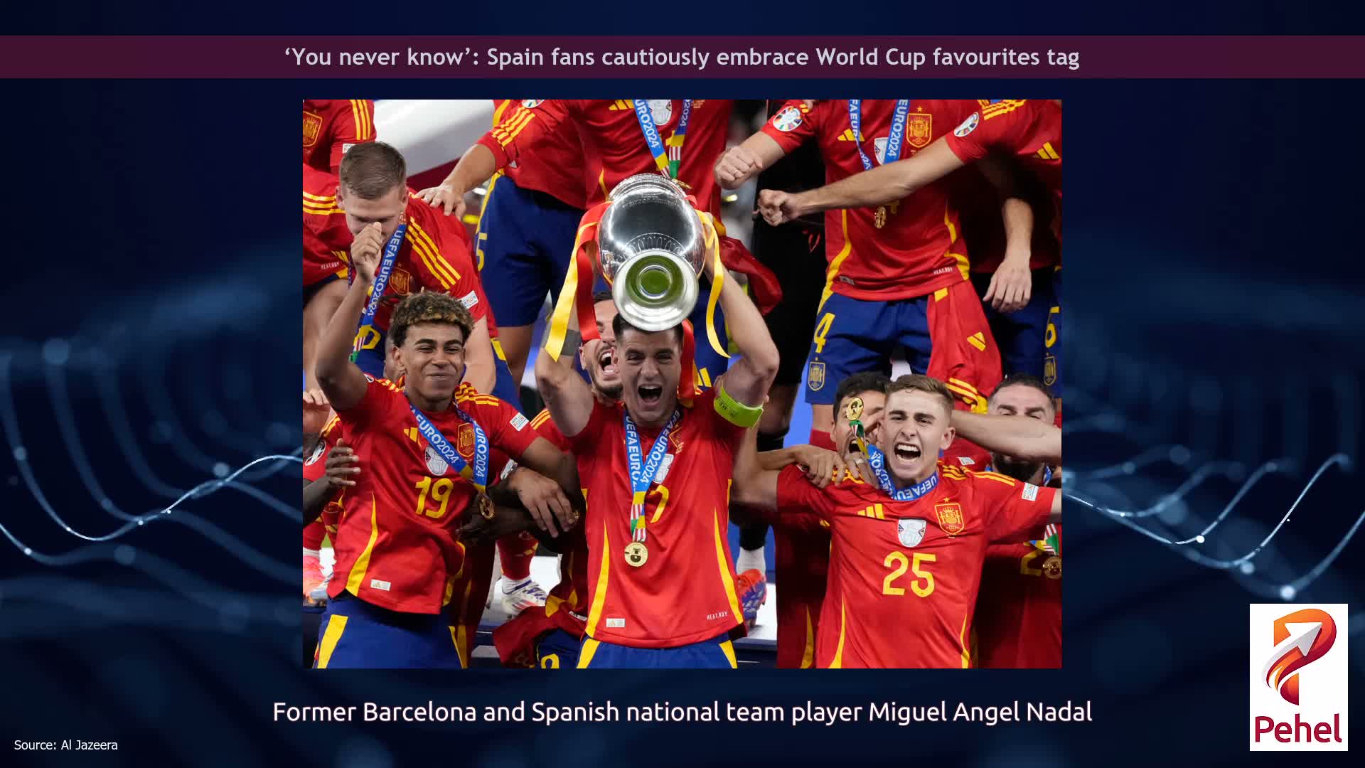 ‘You never know’: Spain fans cautiously embrace World Cup favourites tag