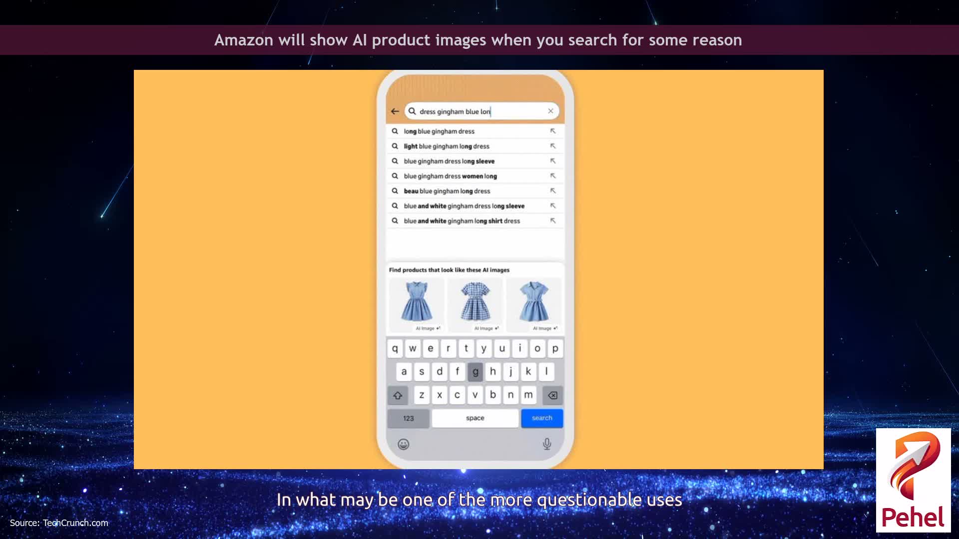 Amazon will show AI product images when you search for some reason