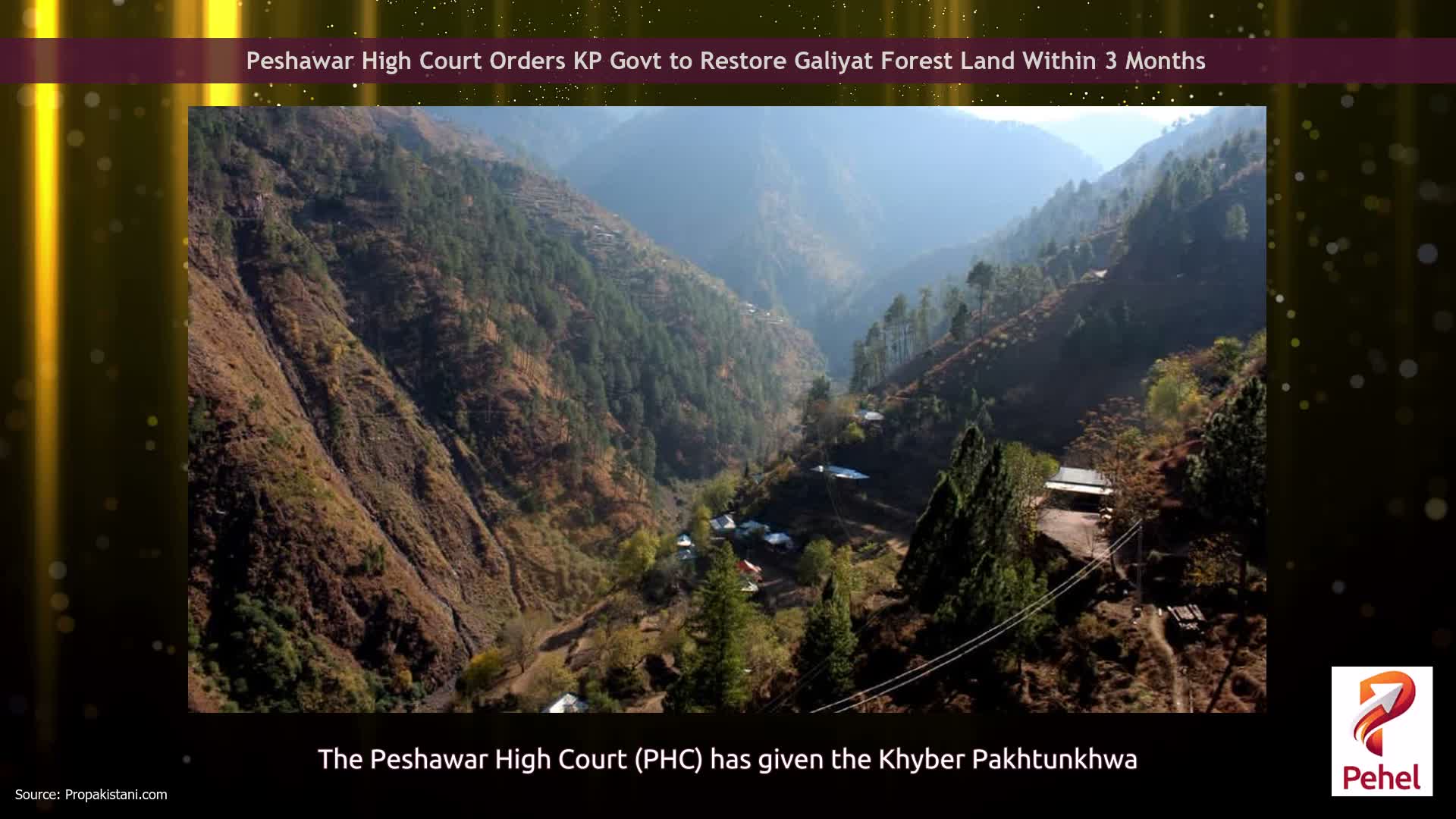 Peshawar High Court Orders KP Govt to Restore Galiyat Forest Land Within 3 Months