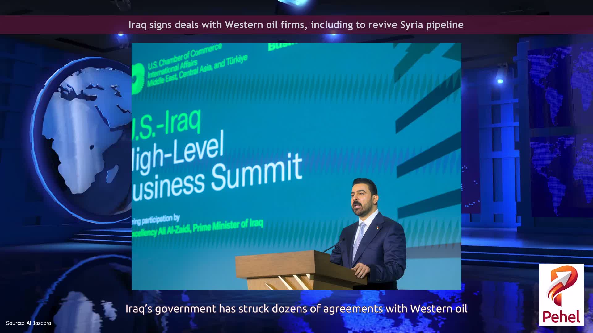 Iraq signs deals with Western oil firms, including to revive Syria pipeline