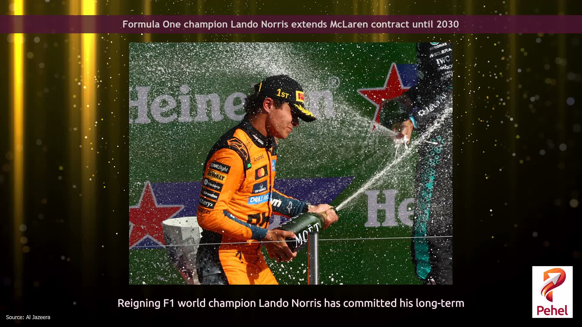 Formula One champion Lando Norris extends McLaren contract until 2030