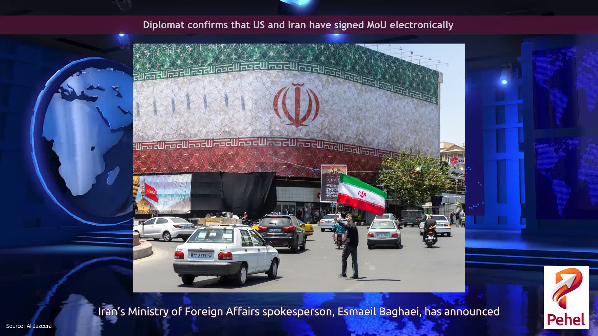 Diplomat confirms that US and Iran have signed MoU electronically