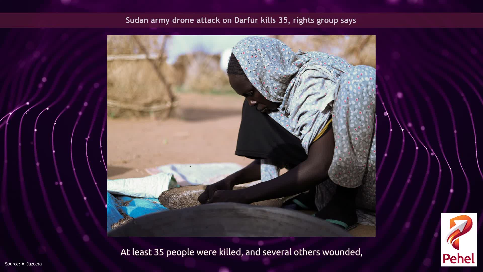 Sudan army drone attack on Darfur kills 35, rights group says