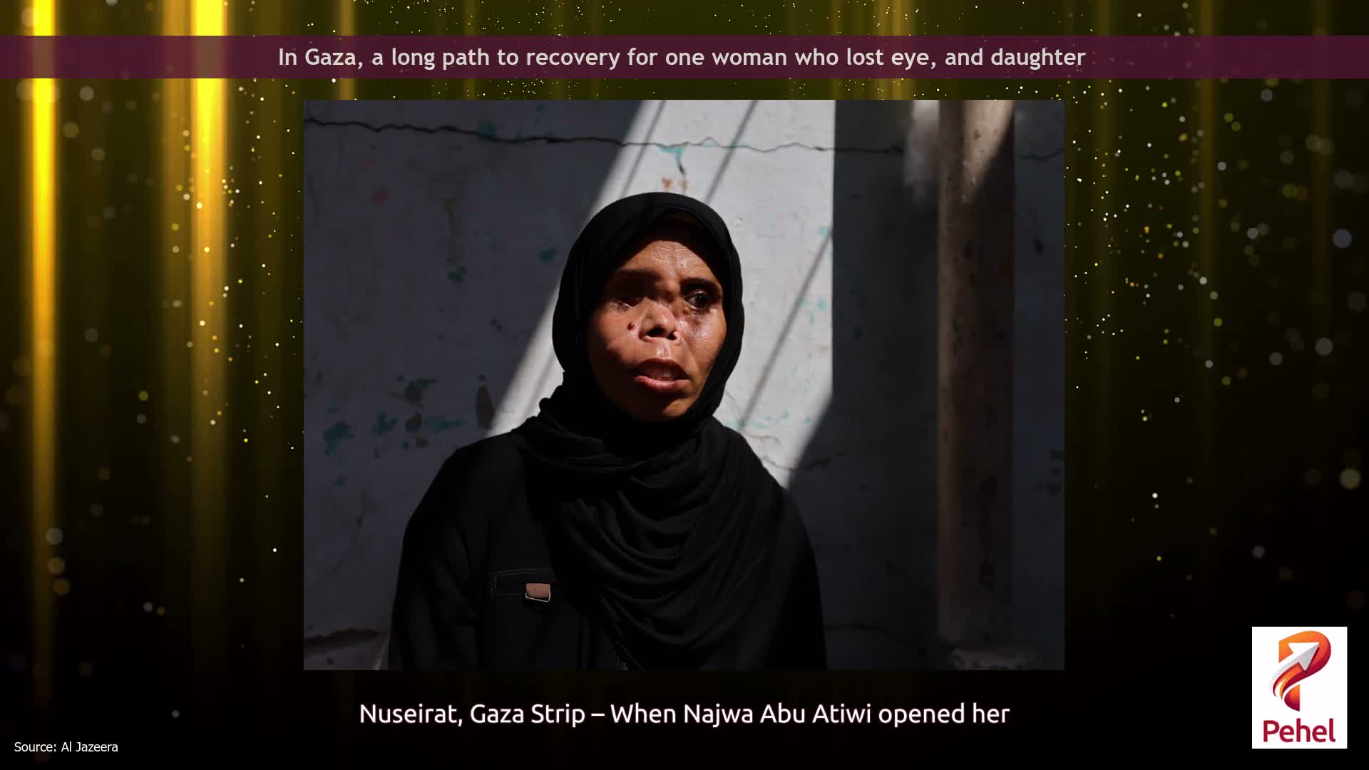 In Gaza, a long path to recovery for one woman who lost eye, and daughter