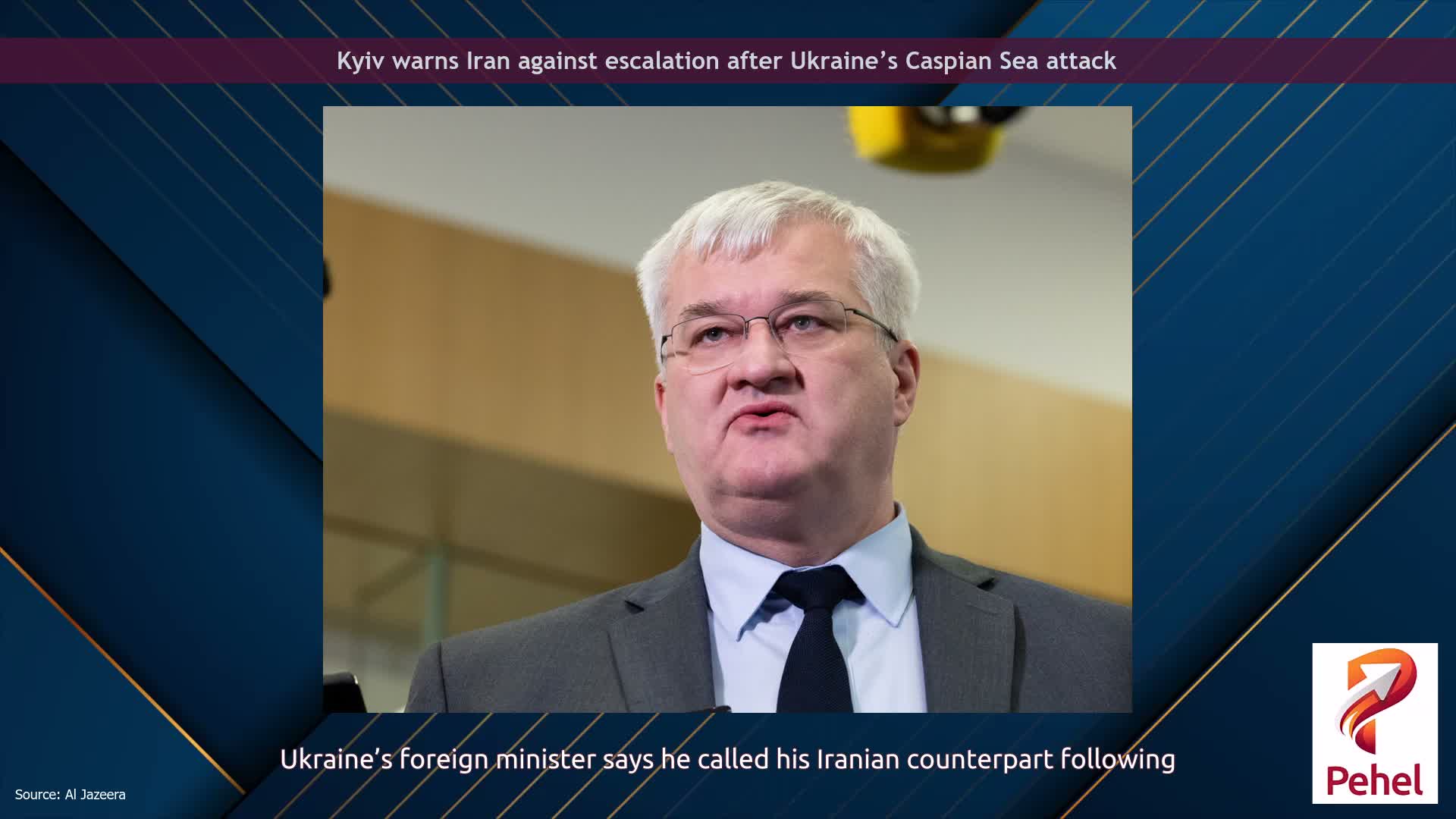 Kyiv warns Iran against escalation after Ukraine’s Caspian Sea attack