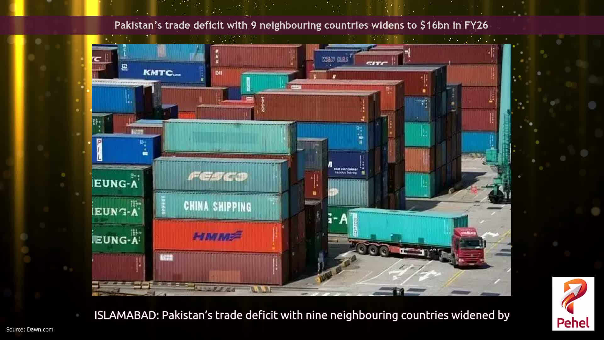 Pakistan’s trade deficit with 9 neighbouring countries widens to $16bn in FY26
