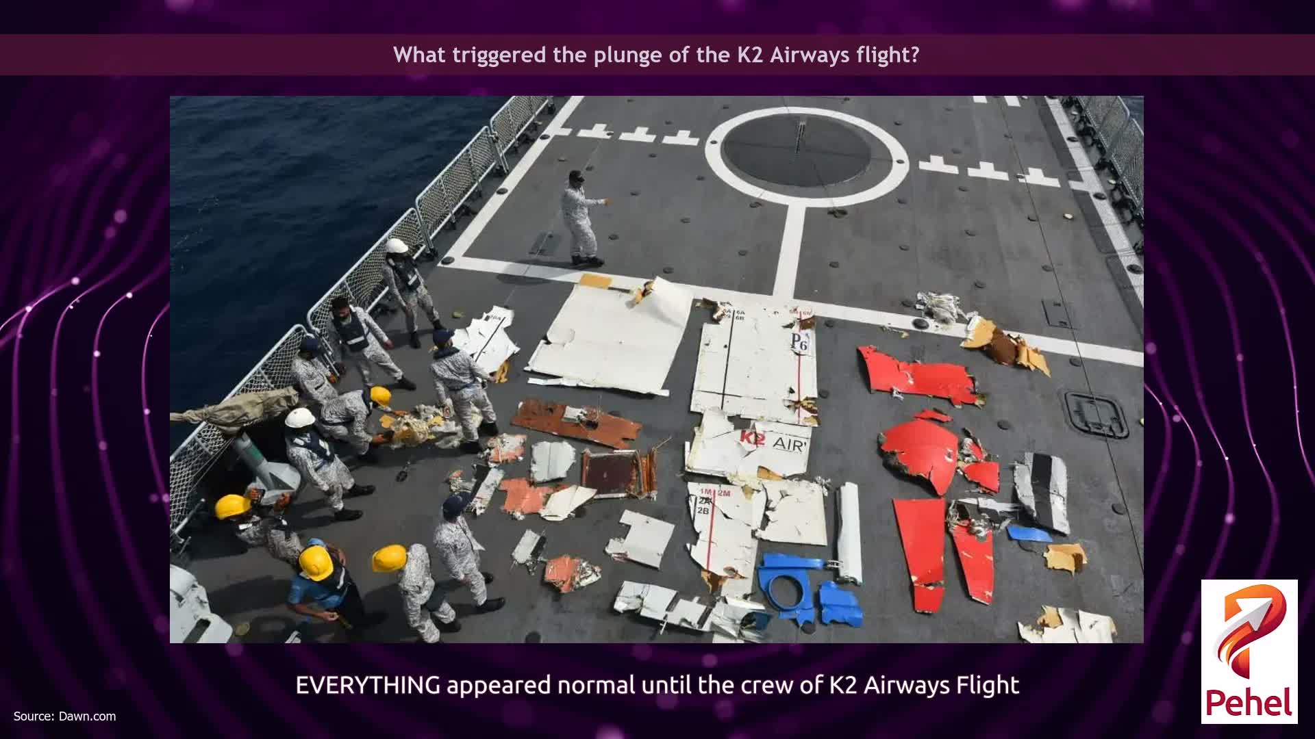 What triggered the plunge of the K2 Airways flight?