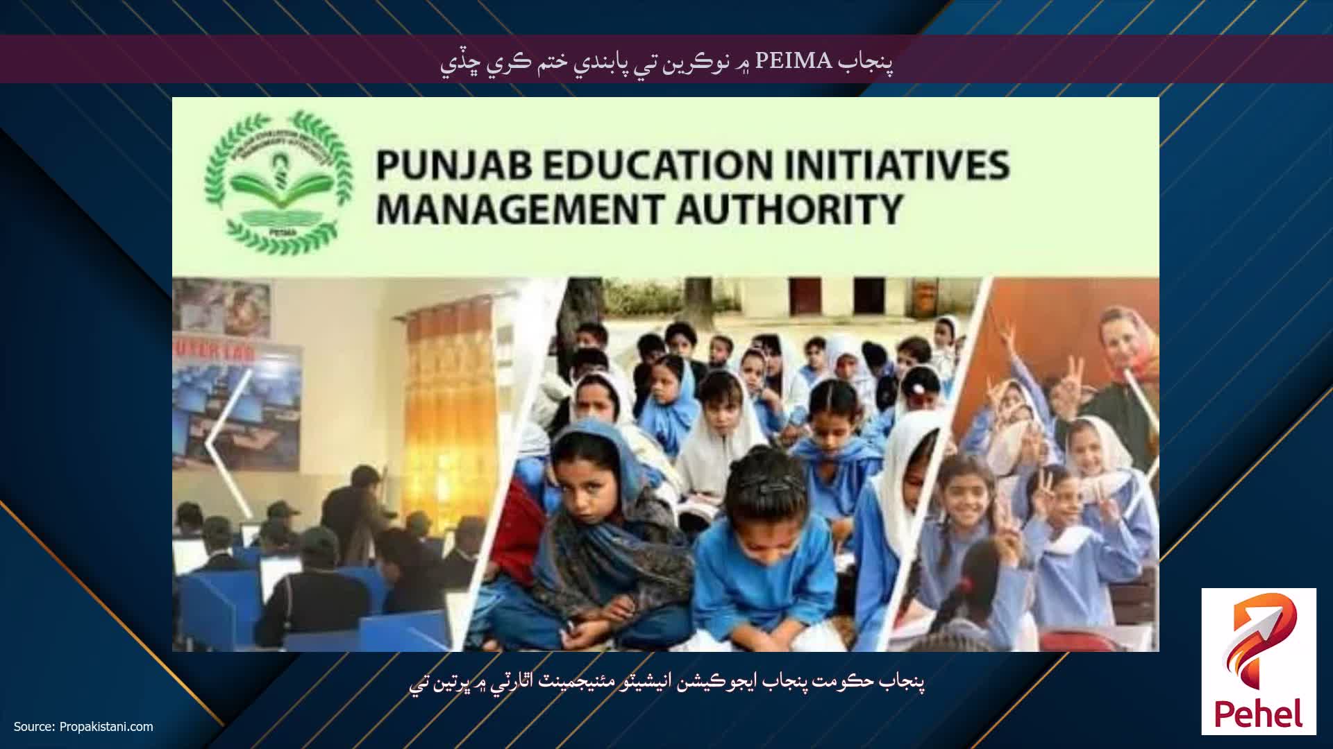 پنجاب PEIMA ۾ نوڪرين تي پابندي ختم ڪري ڇڏي