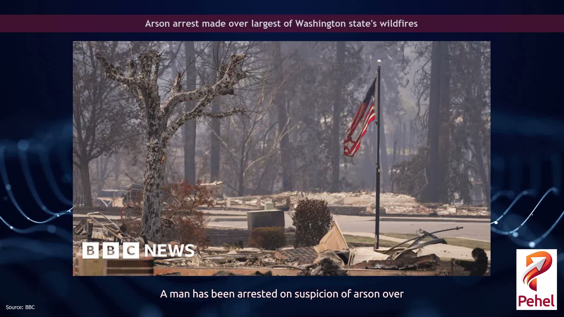 Arson arrest made over largest of Washington state's wildfires