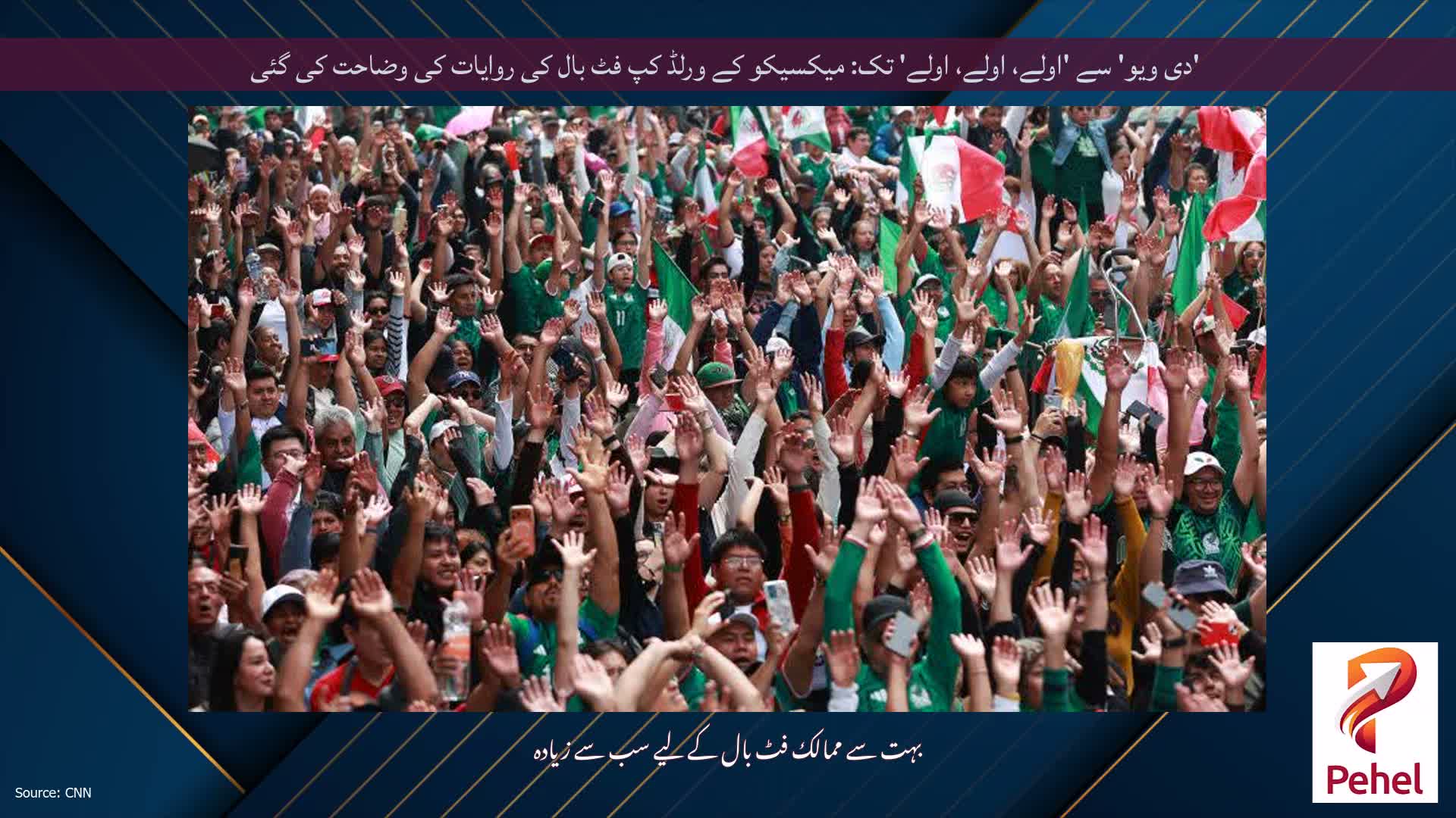 'دی ویو' سے 'اولے، اولے، اولے' تک: میکسیکو کے ورلڈ کپ فٹ بال کی روایات کی وضاحت کی گئی