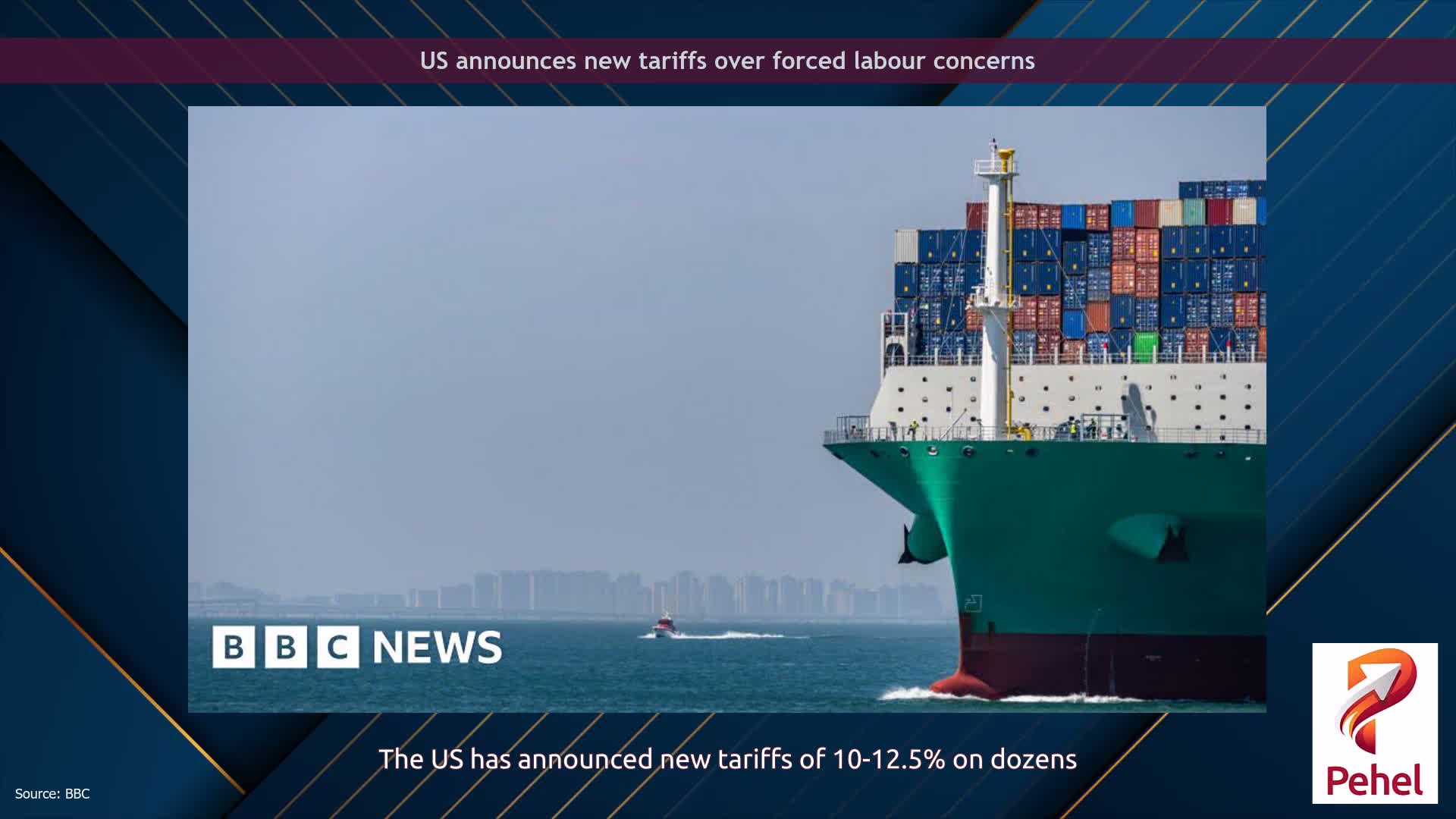 US announces new tariffs over forced labour concerns