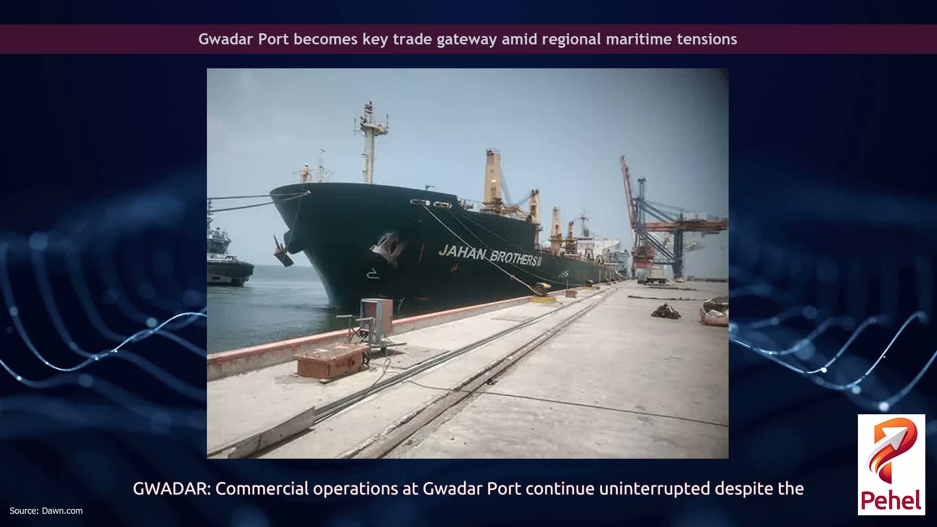 Gwadar Port becomes key trade gateway amid regional maritime tensions