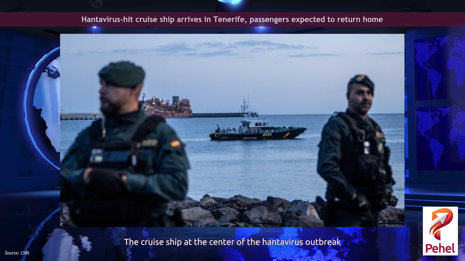Hantavirus-hit cruise ship arrives in Tenerife, passengers expected to return home