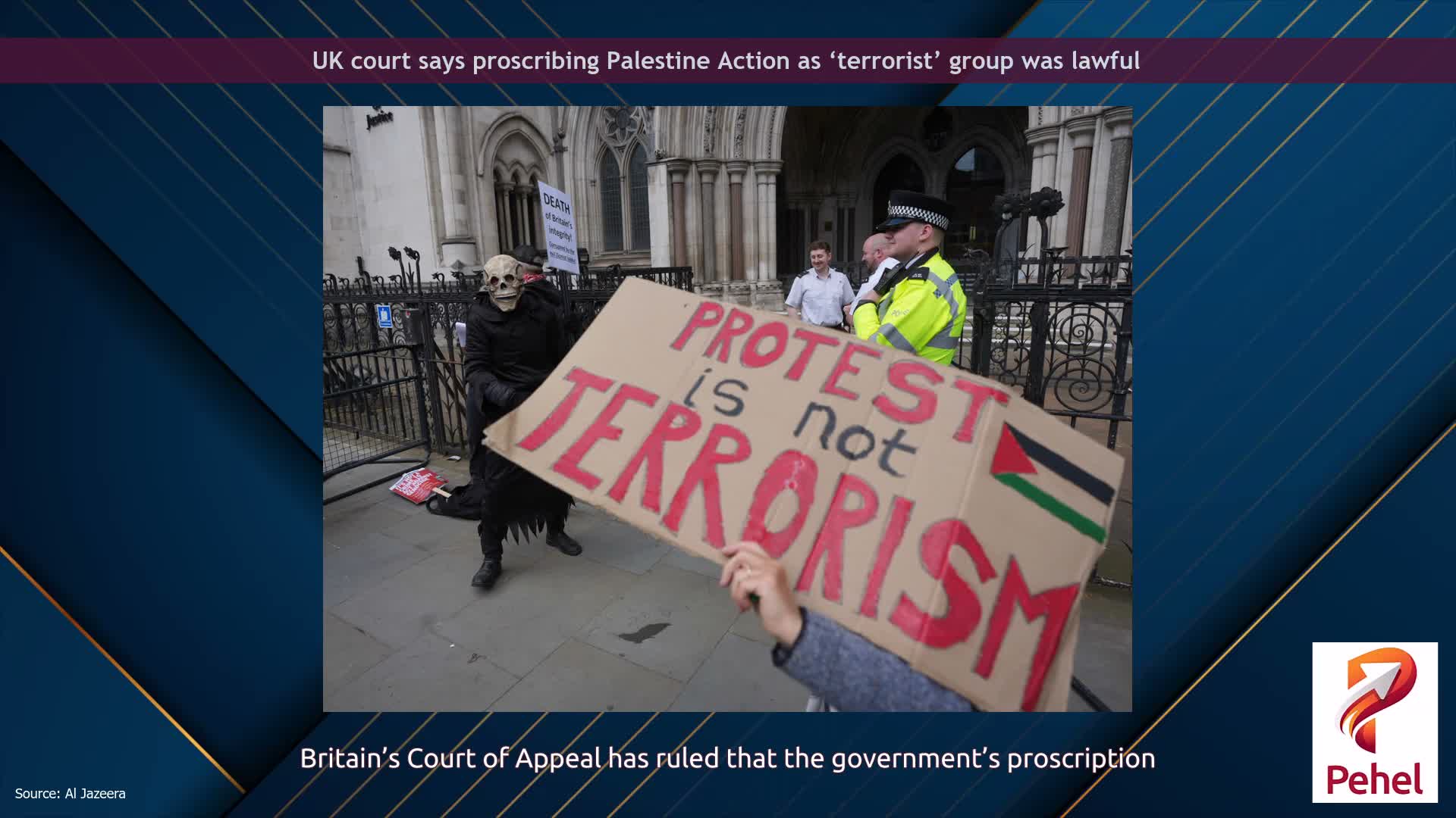 UK court says proscribing Palestine Action as ‘terrorist’ group was lawful