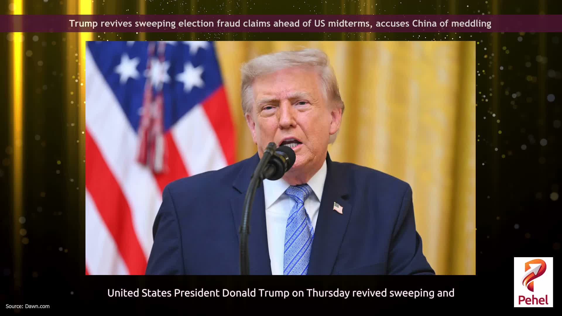 Trump revives sweeping election fraud claims ahead of US midterms, accuses China of meddling