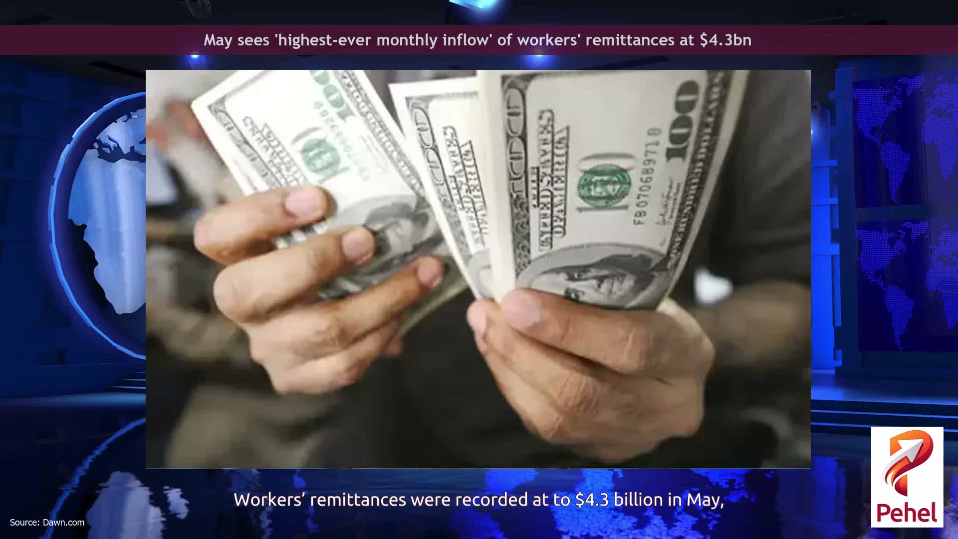 May sees 'highest-ever monthly inflow' of workers' remittances at $4.3bn