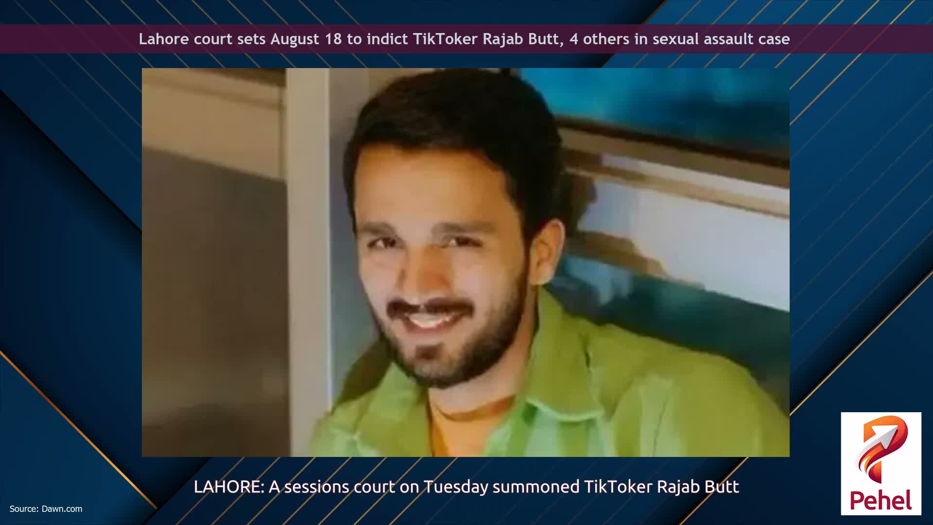 Lahore court sets August 18 to indict TikToker Rajab Butt, 4 others in sexual assault case