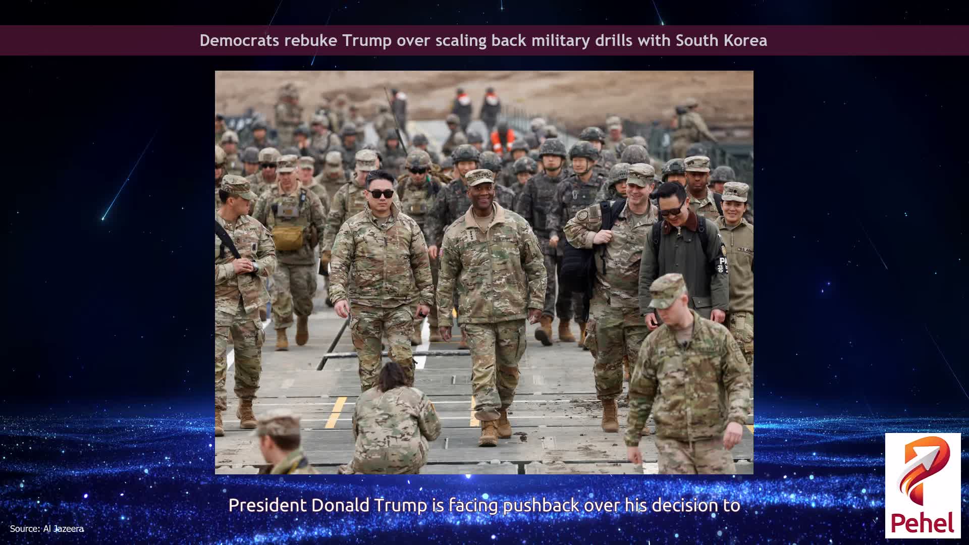 Democrats rebuke Trump over scaling back military drills with South Korea