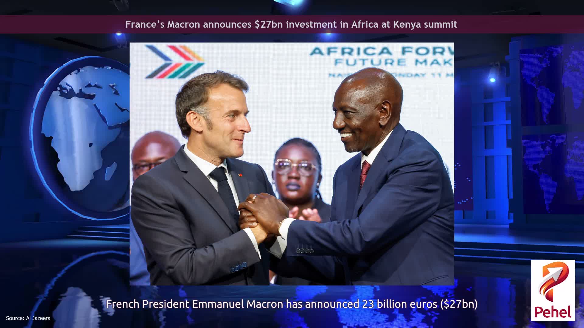 France’s Macron announces $27bn investment in Africa at Kenya summit