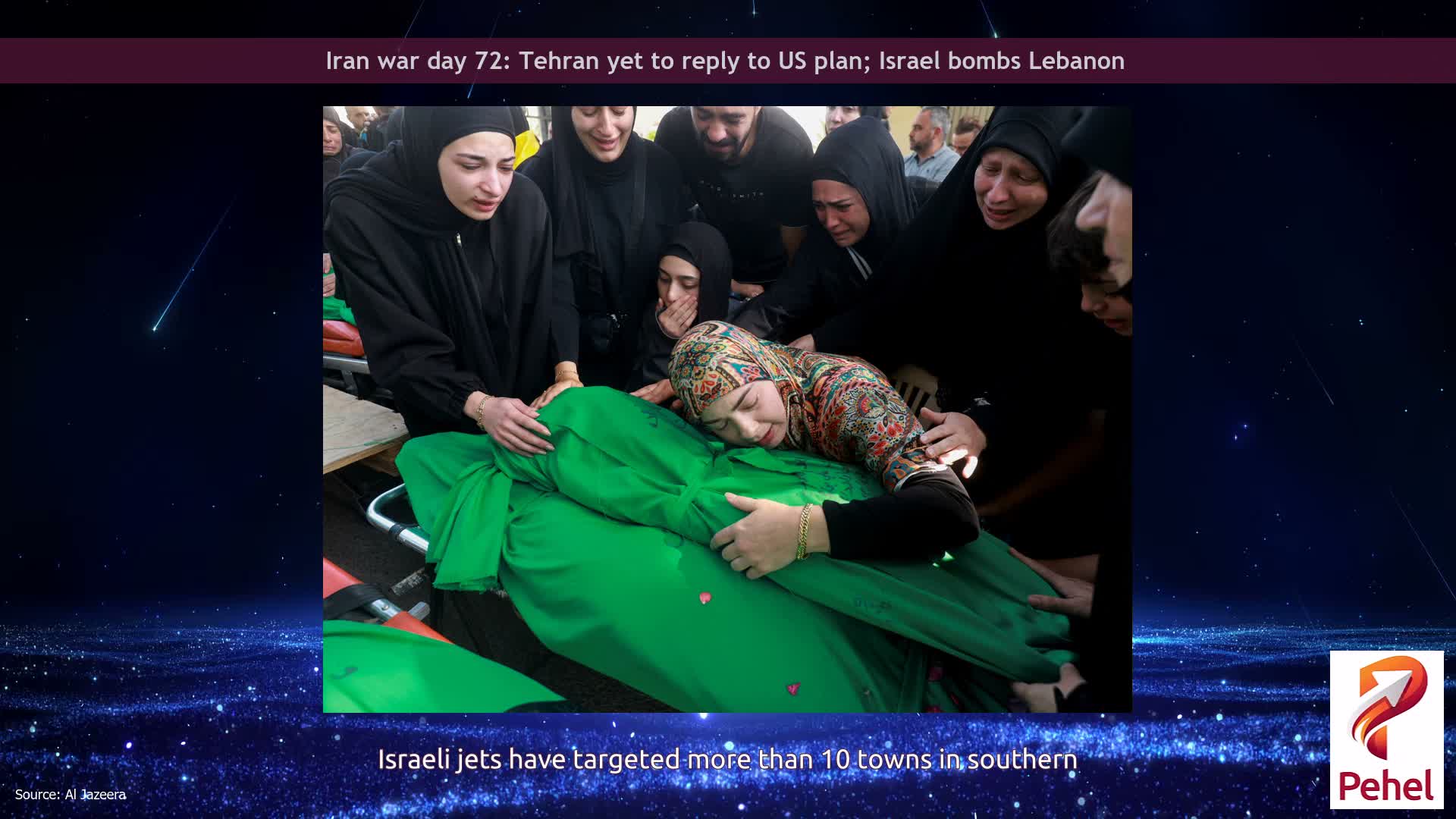 Iran war day 72: Tehran yet to reply to US plan; Israel bombs Lebanon