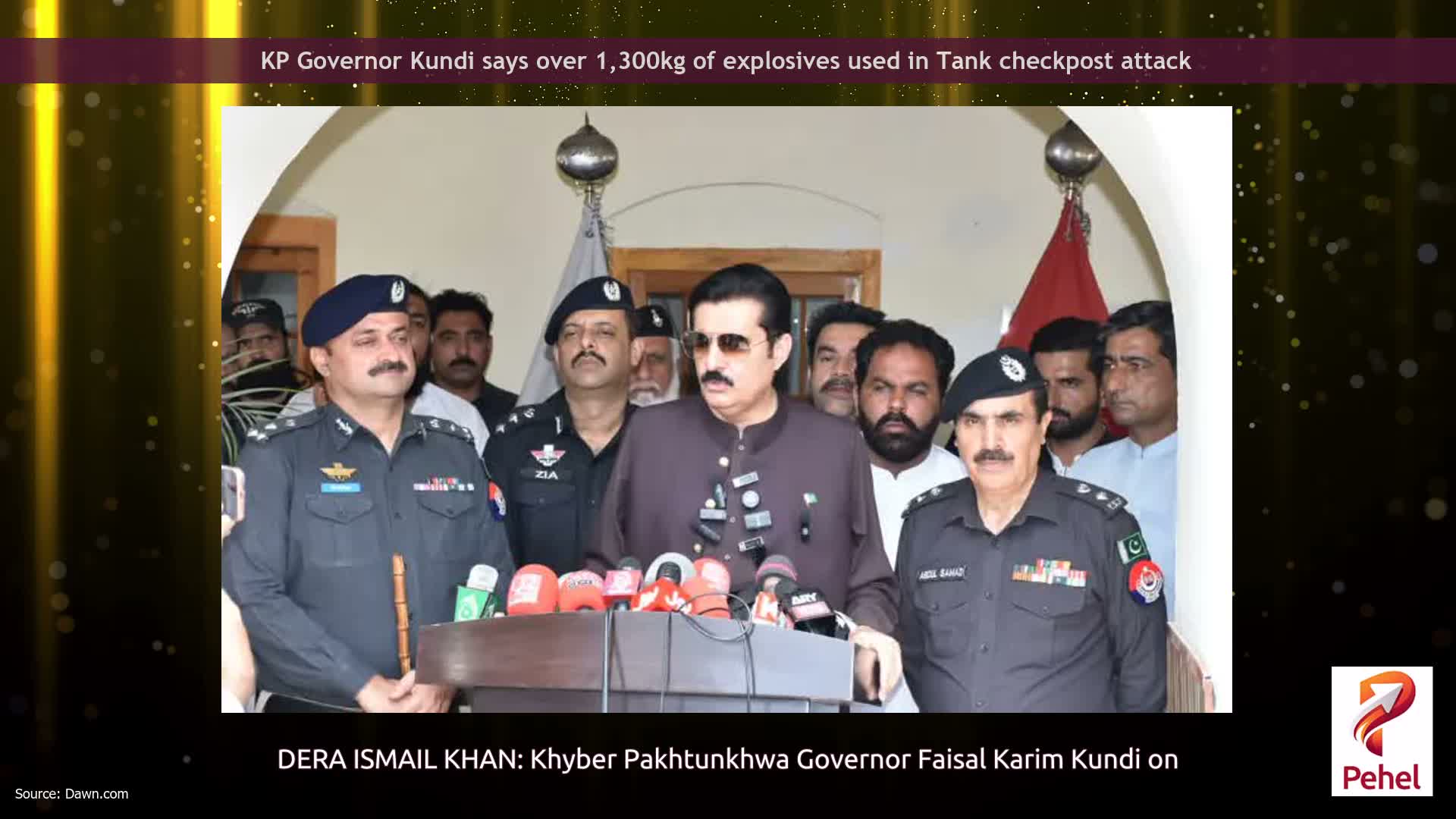 KP Governor Kundi says over 1,300kg of explosives used in Tank checkpost attack
