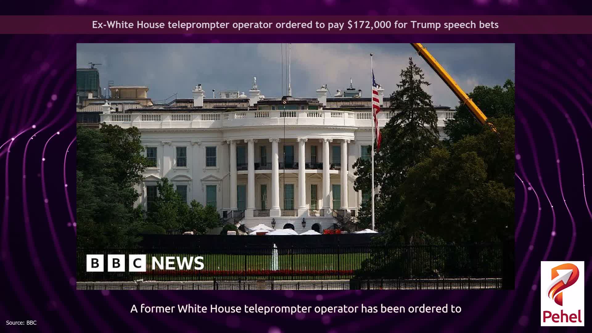 Ex-White House teleprompter operator ordered to pay $172,000 for Trump speech bets