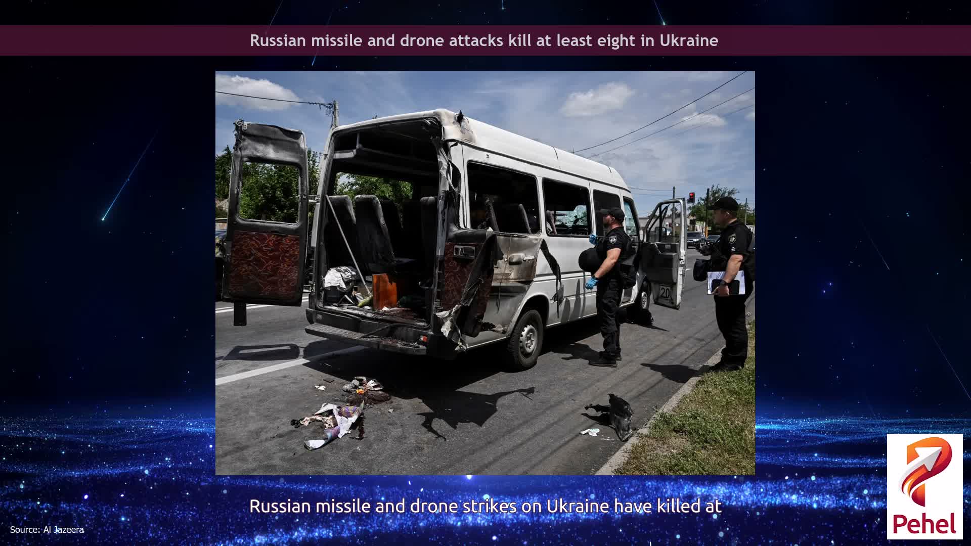 Russian missile and drone attacks kill at least eight in Ukraine