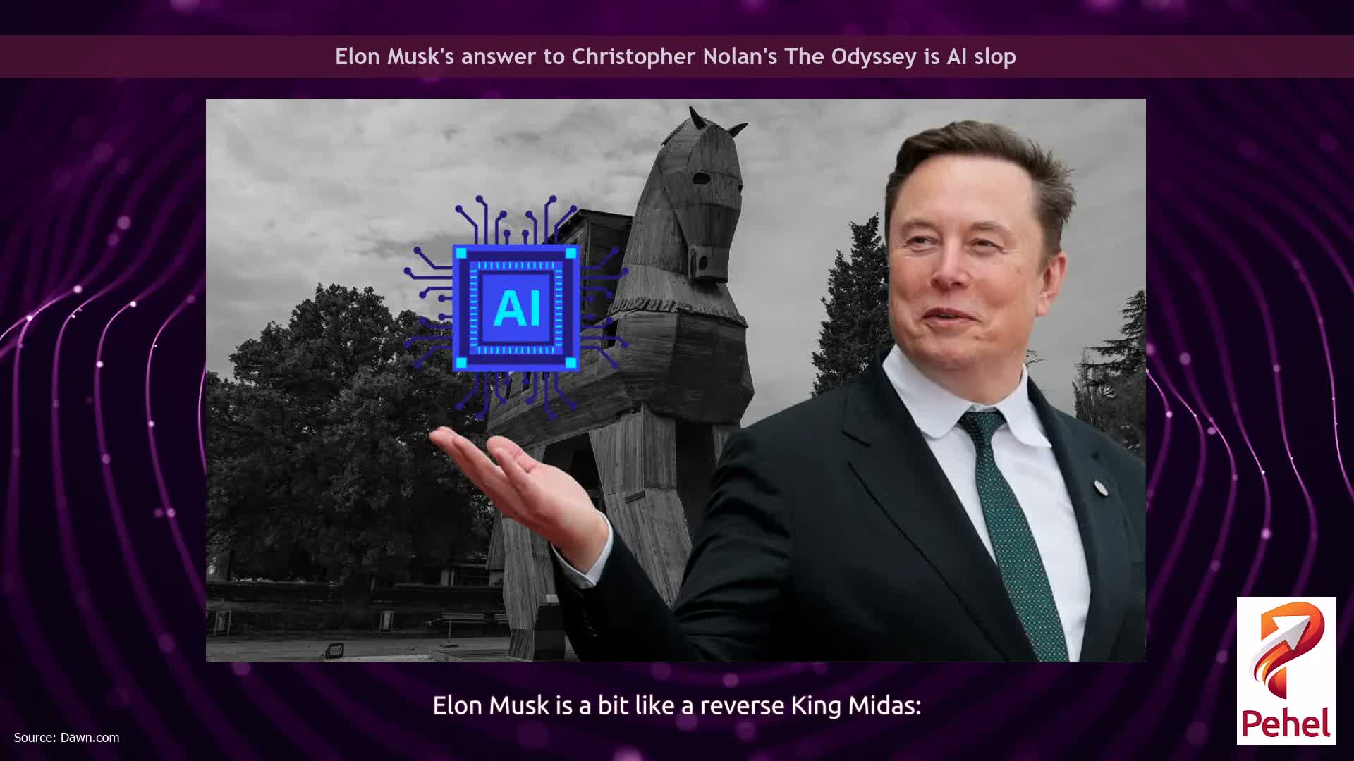 Elon Musk's answer to Christopher Nolan's The Odyssey is AI slop