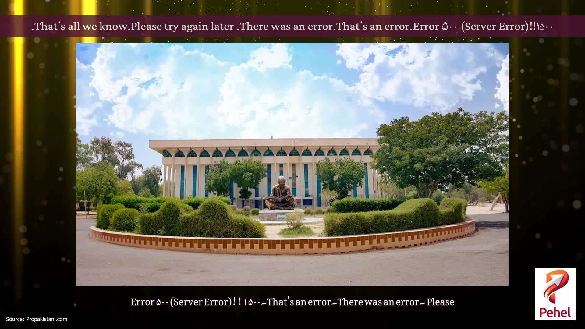Error ۵۰۰ (Server Error)!!۱۵۰۰۔That’s an error۔There was an error۔ Please try again later۔That’s all we know۔